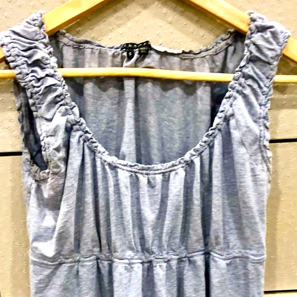 Theory Grey Cotton Sleevless Tank